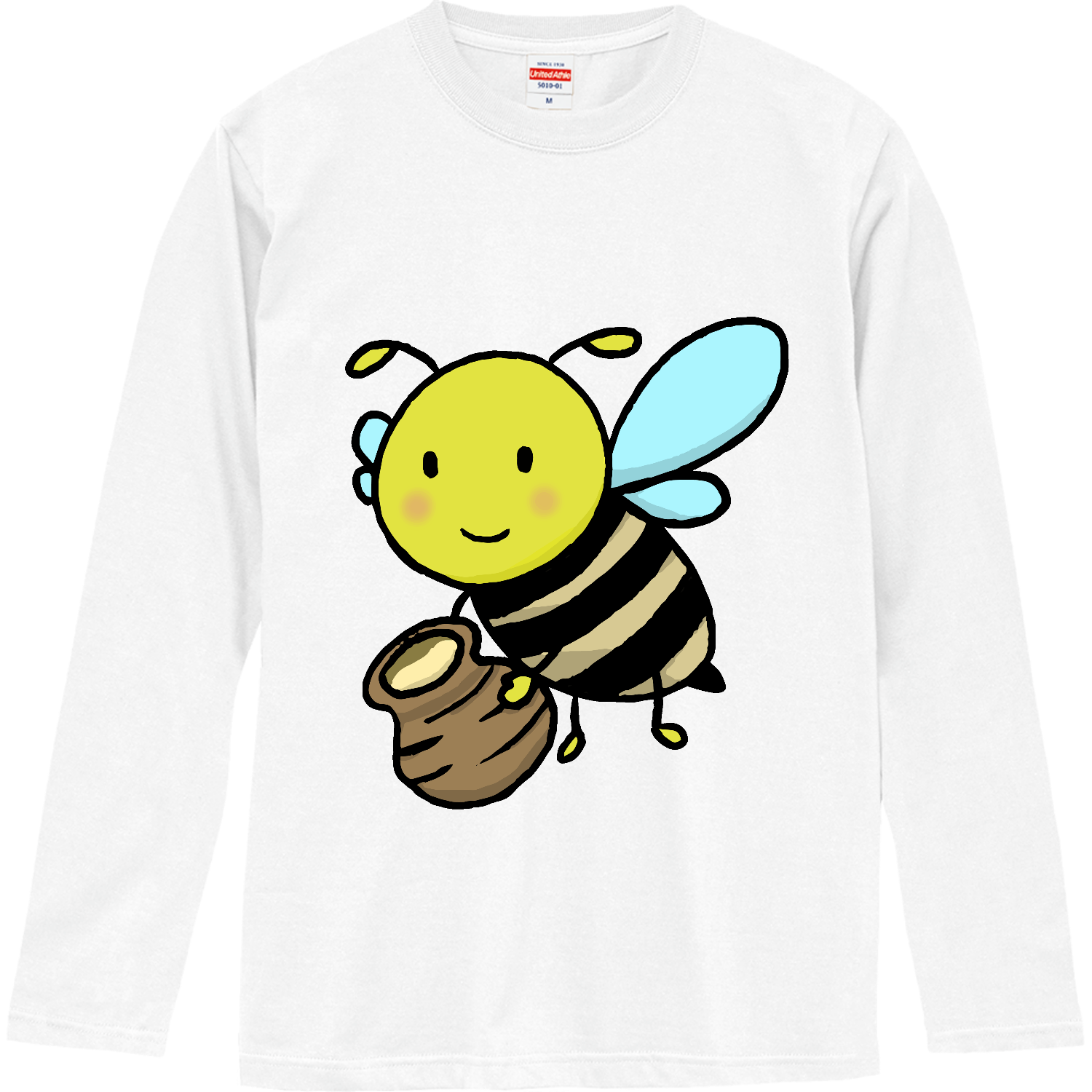 可愛い蜂さん 長袖Tシャツ｜チコデザ - オリラボマーケット
