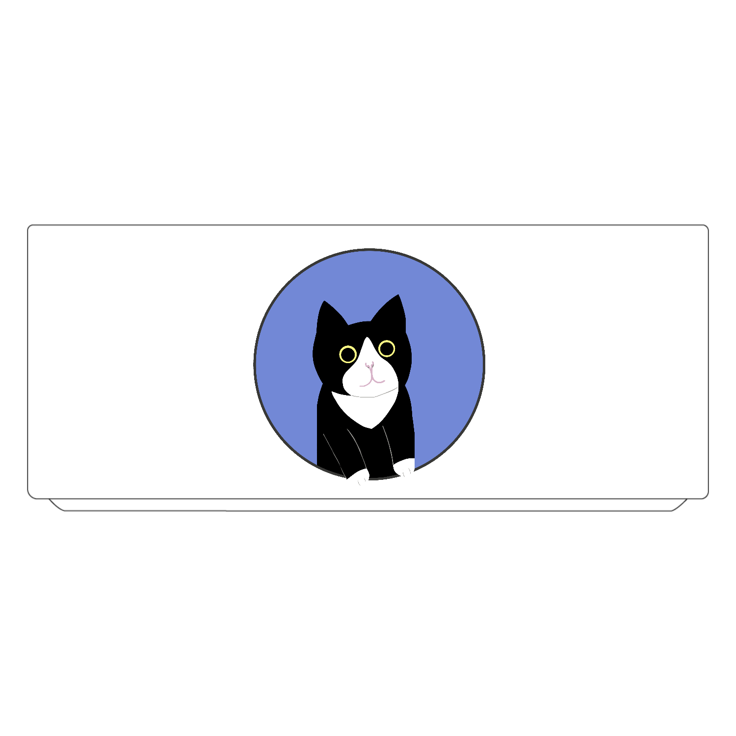 まるの中からハチワレさん 湯呑(M)