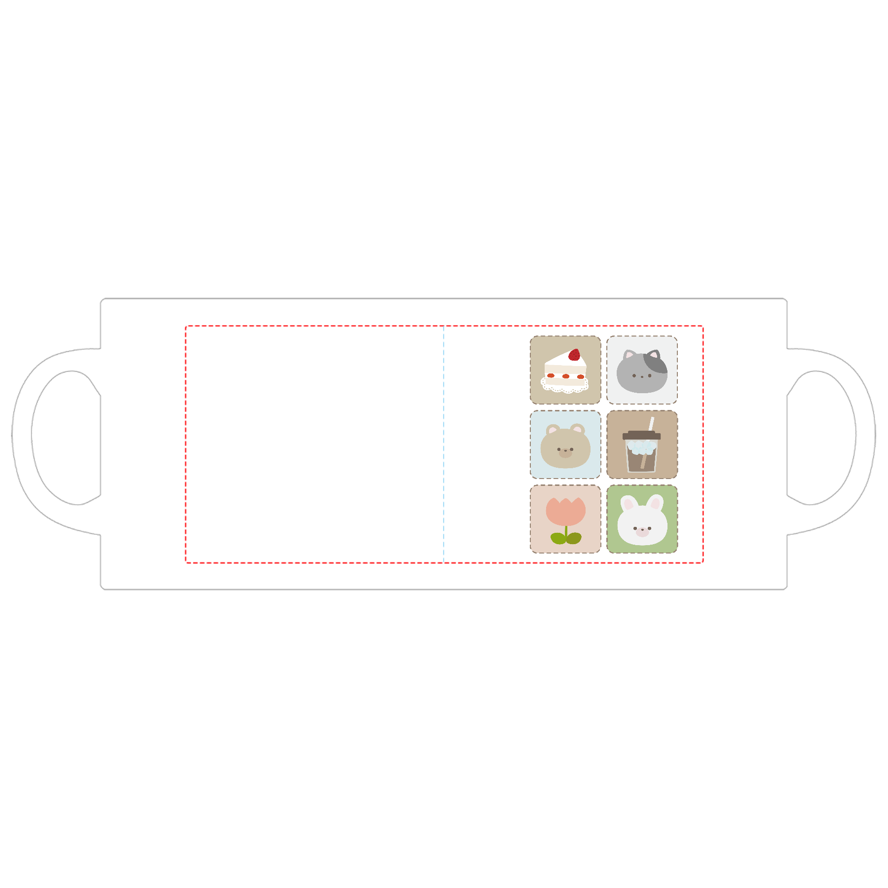 Healing illustrations! マグカップ  ホワイト