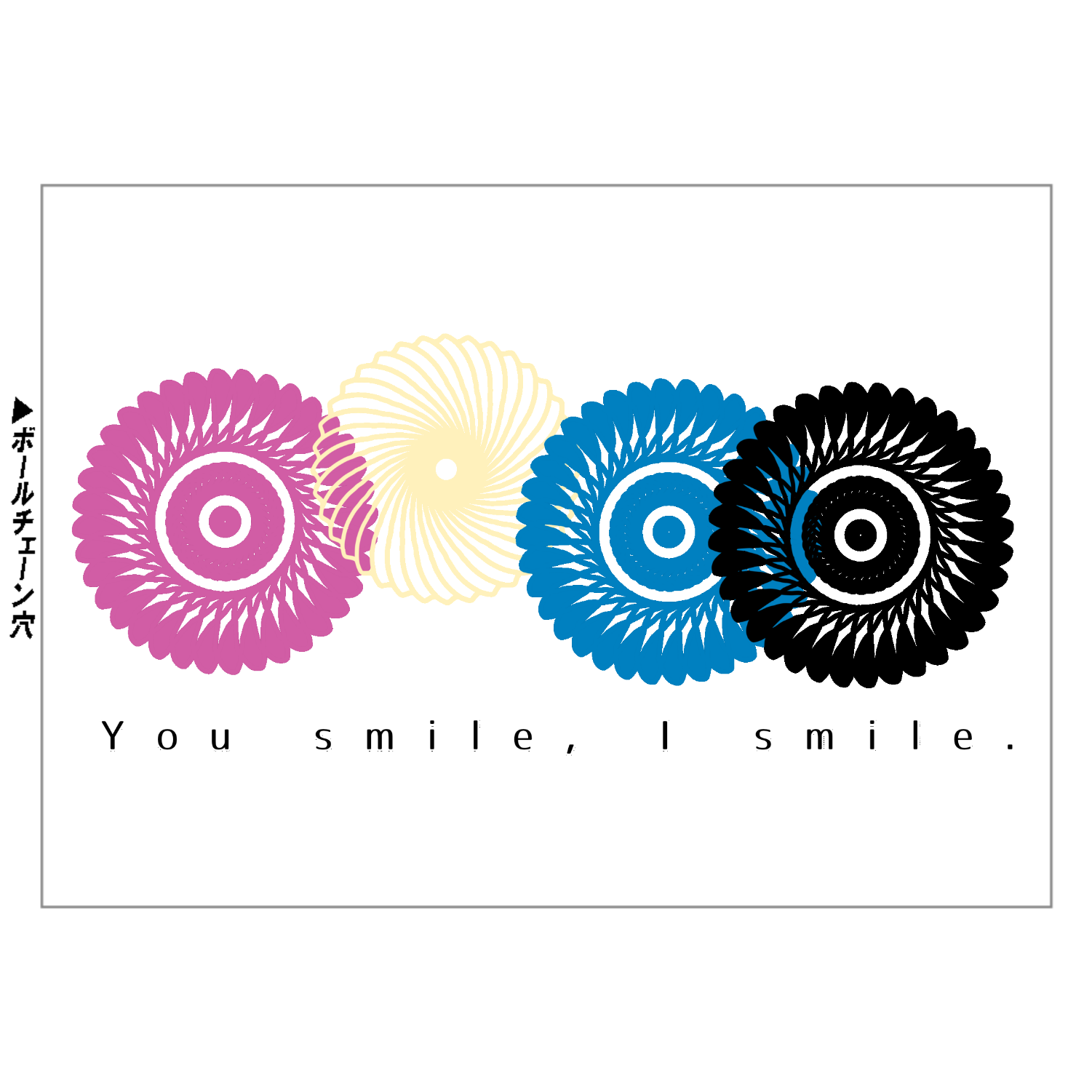 フラワースタンプ ミニピクチャーボードキーホルダー（50×70）