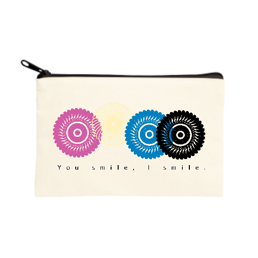 フラワースタンプ キャンバスポーチ（S）