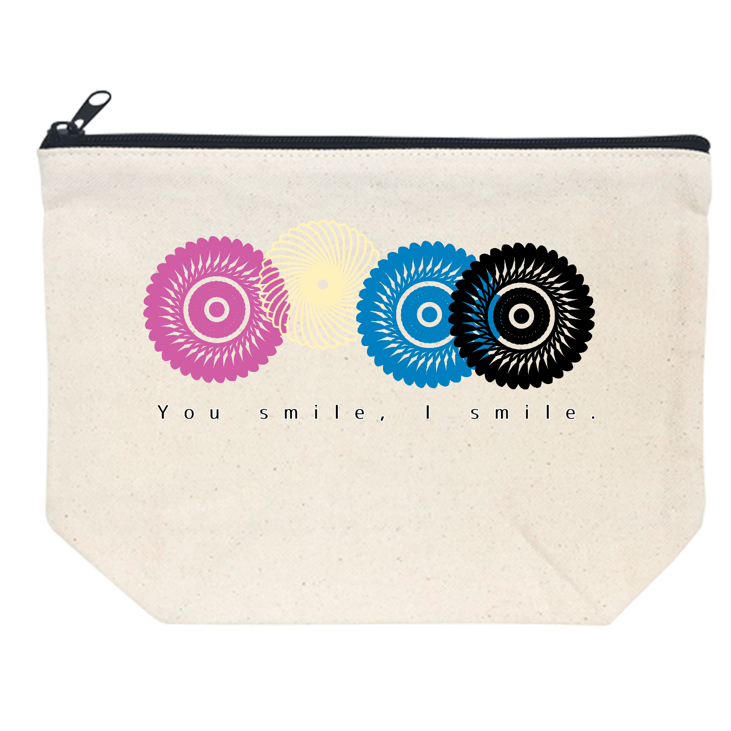 フラワースタンプ キャンバスデイリーポーチ（M)