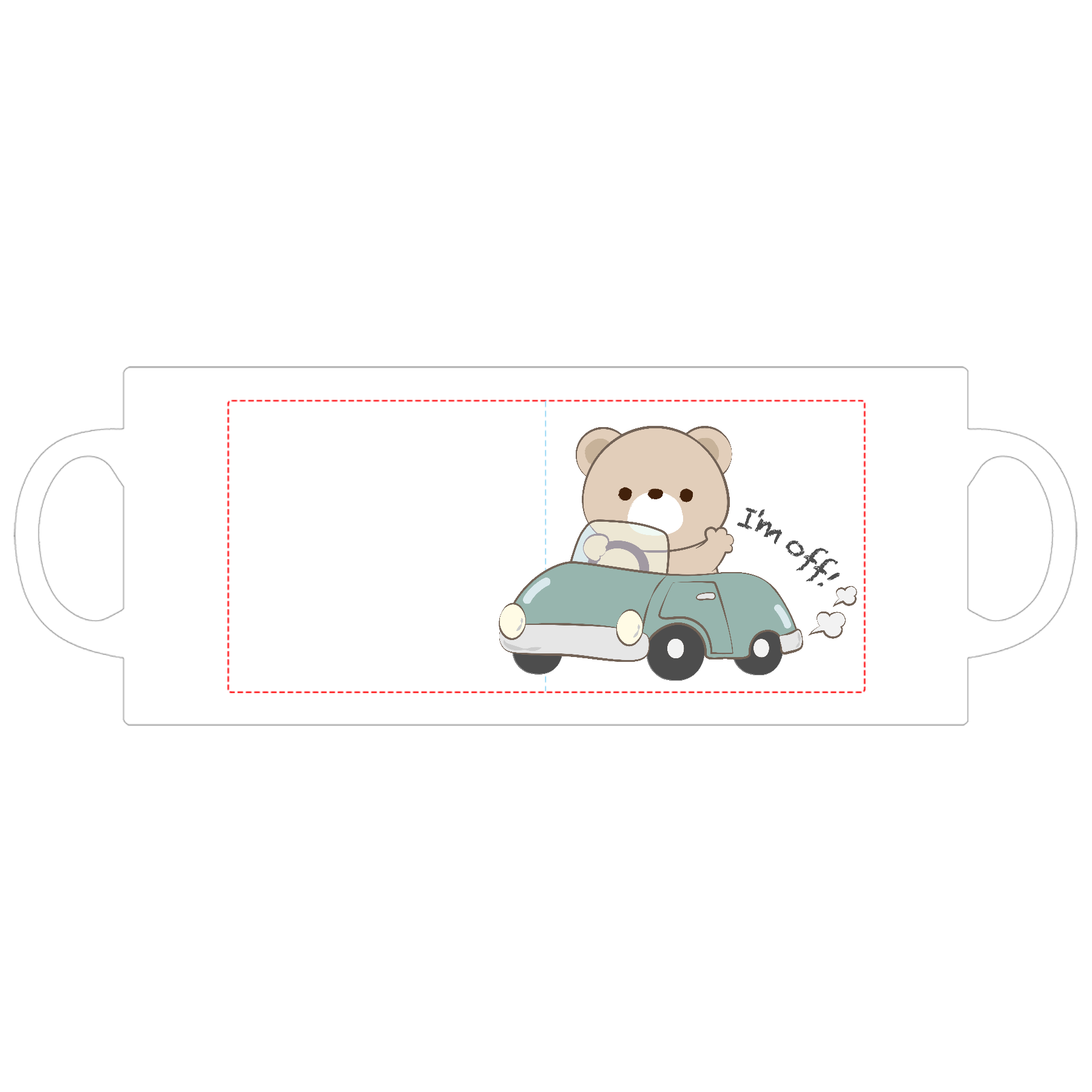 I'm off! マグカップ  ホワイト