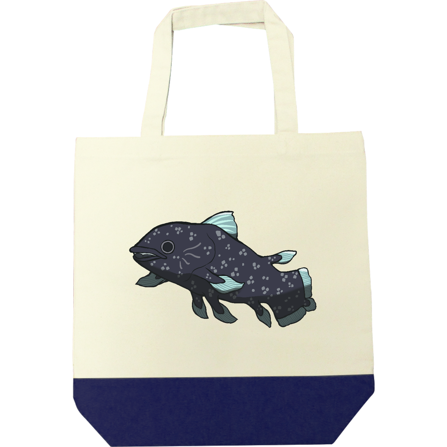 シーラカンスグッツ キャンバスツートントートバッグ（M)