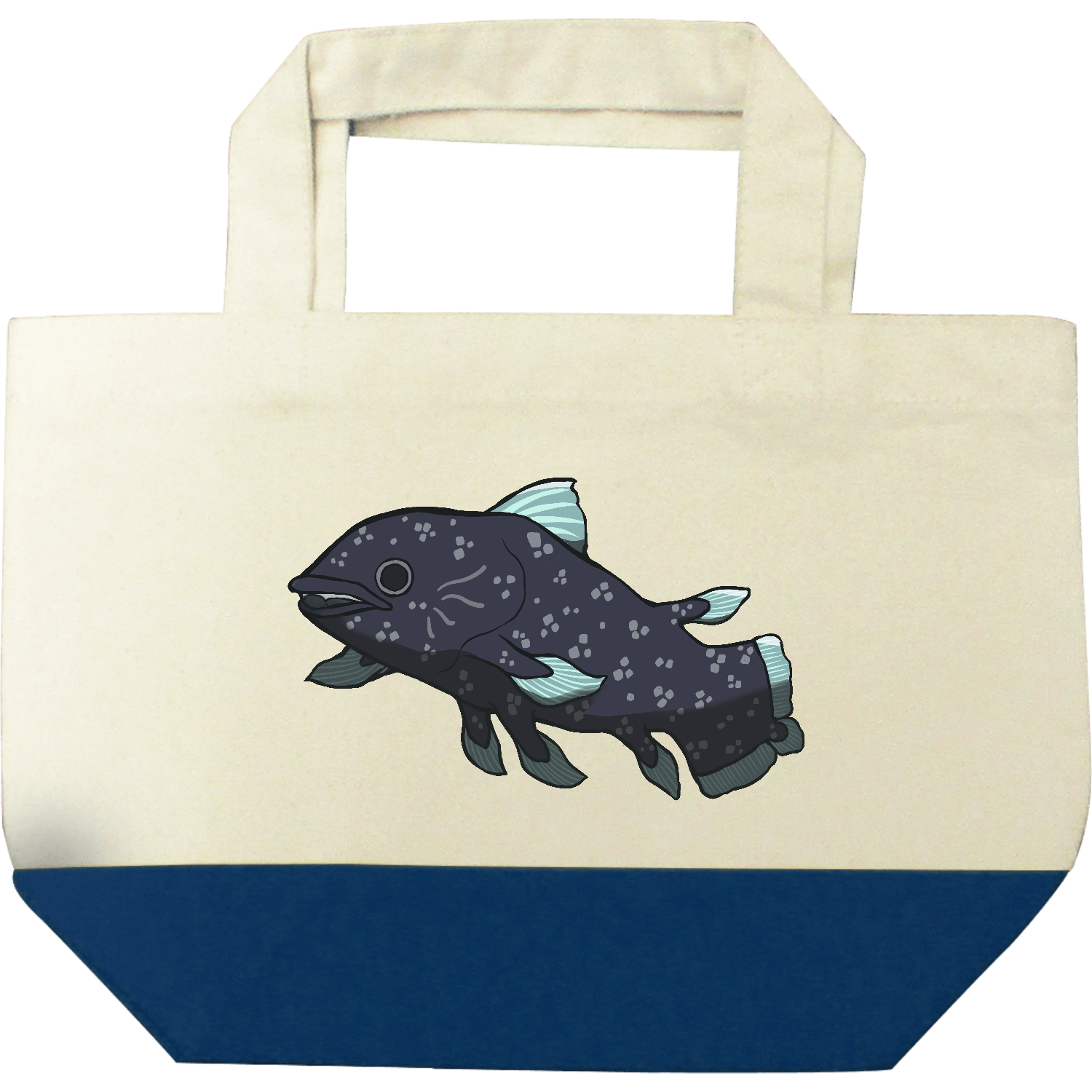 シーラカンスグッツ キャンバスツートントートバッグ（S)