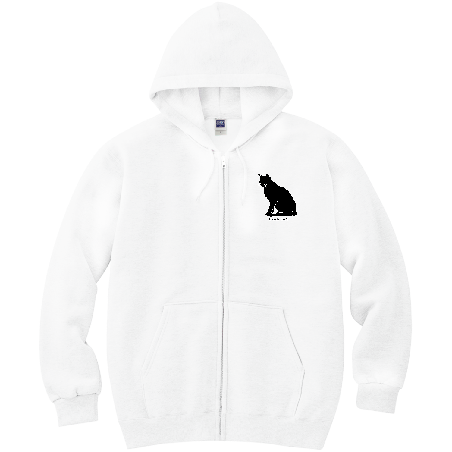 Black Cat 軽量ジップアップパーカー