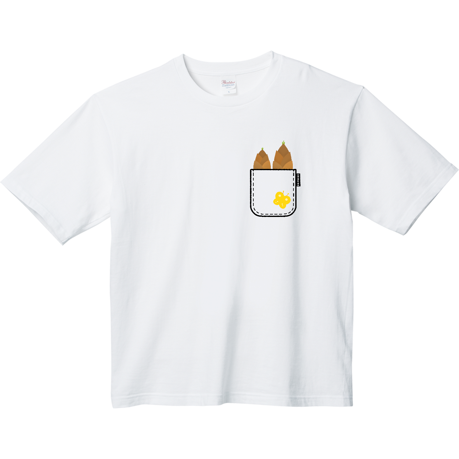 ポケットからタケノコ ヘビーウェイト ビッグシルエットTシャツ