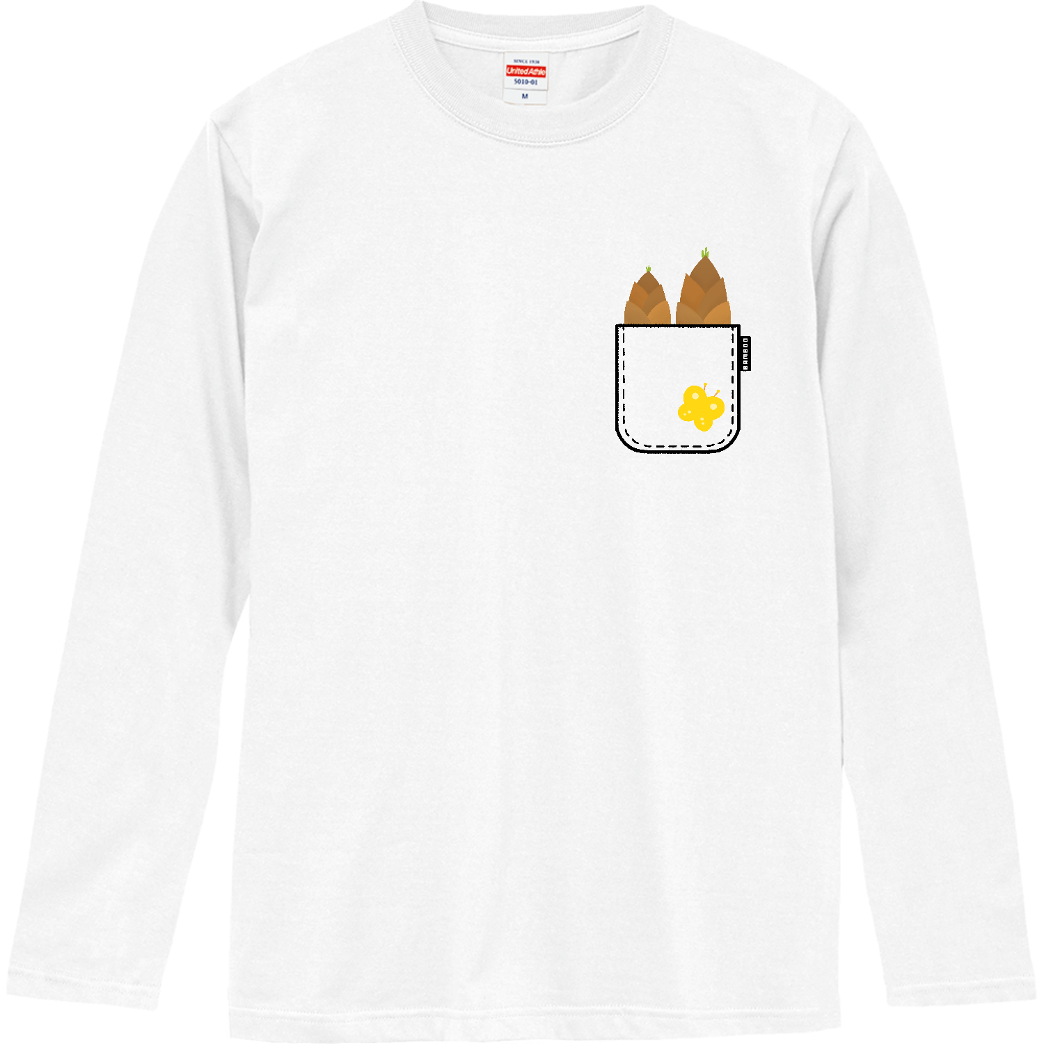 ポケットからタケノコ ロングスリーブTシャツ