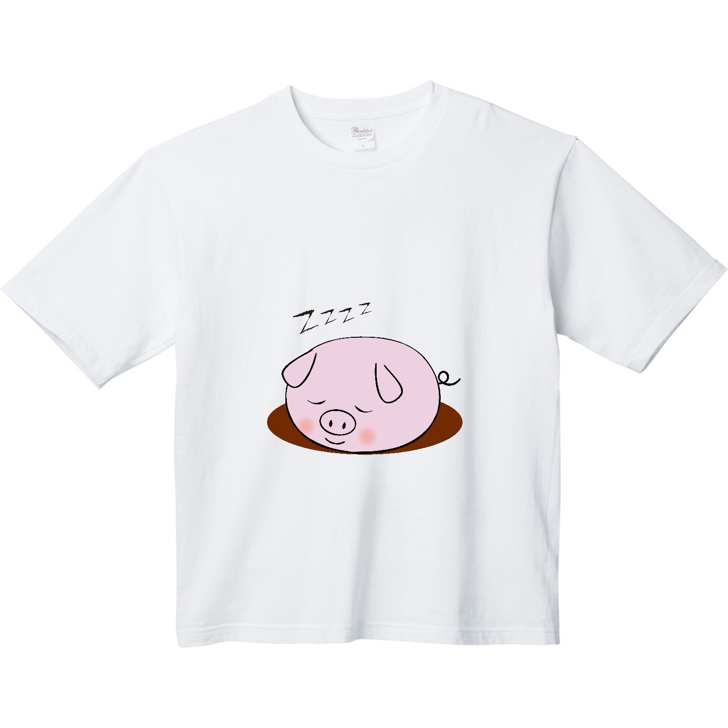 ぶたちゃんzzz Tシャツ｜チコデザ - オリラボマーケット