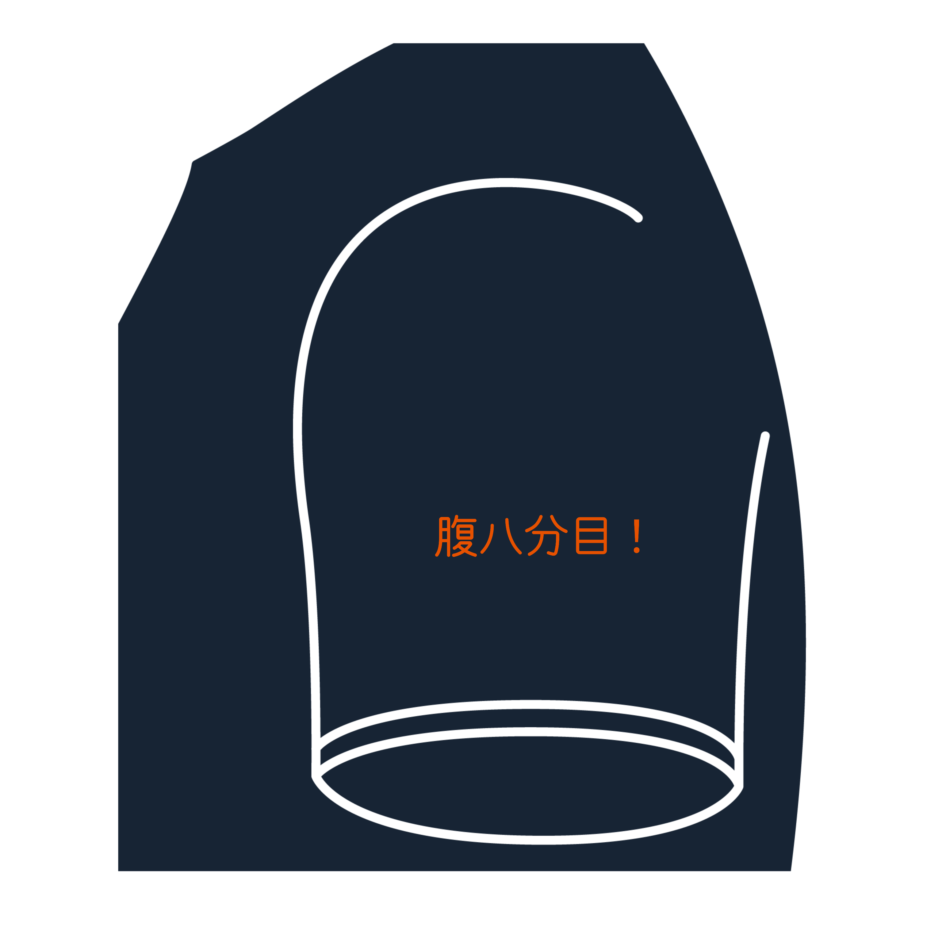 腹八分Tシャツ(ビックシルエット)定番Tシャツ3