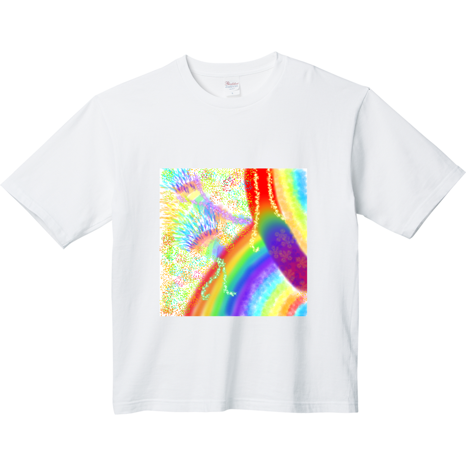 Rainbow　パステル ヘビーウェイト ビッグシルエットTシャツ