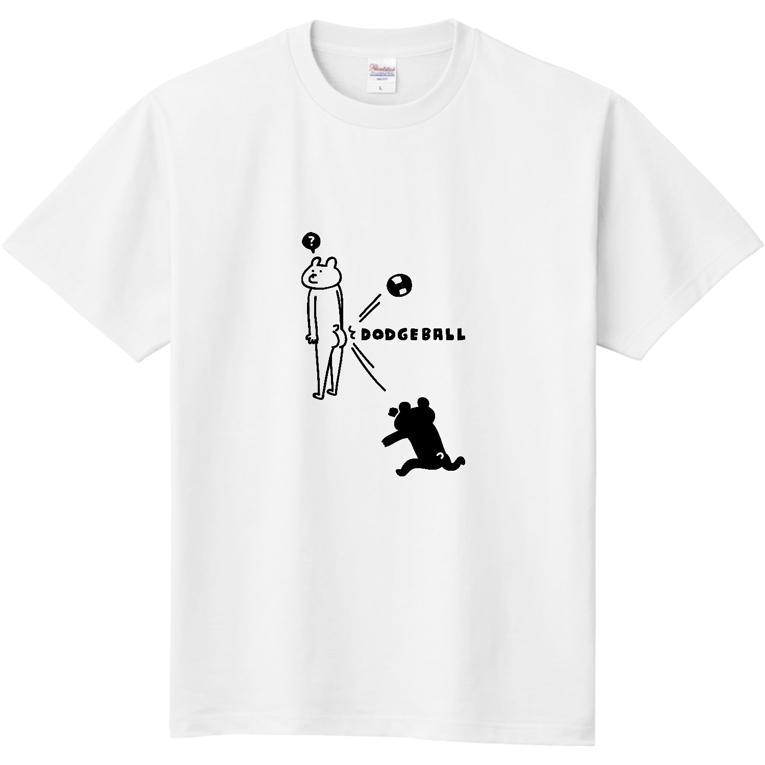 ドッジボール　お尻に当たる 定番Ｔシャツ