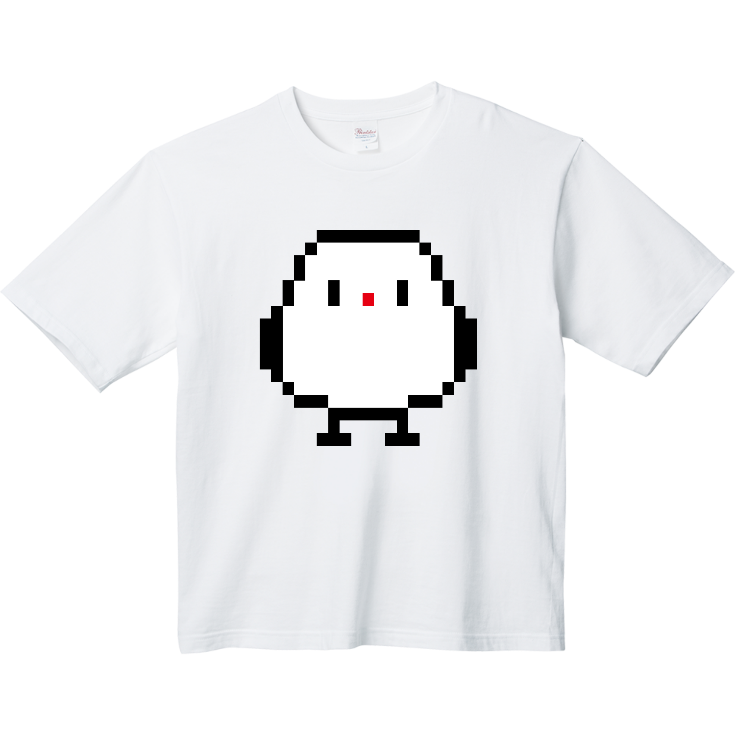 シマエナガ（ドット絵） ヘビーウェイト ビッグシルエットTシャツ