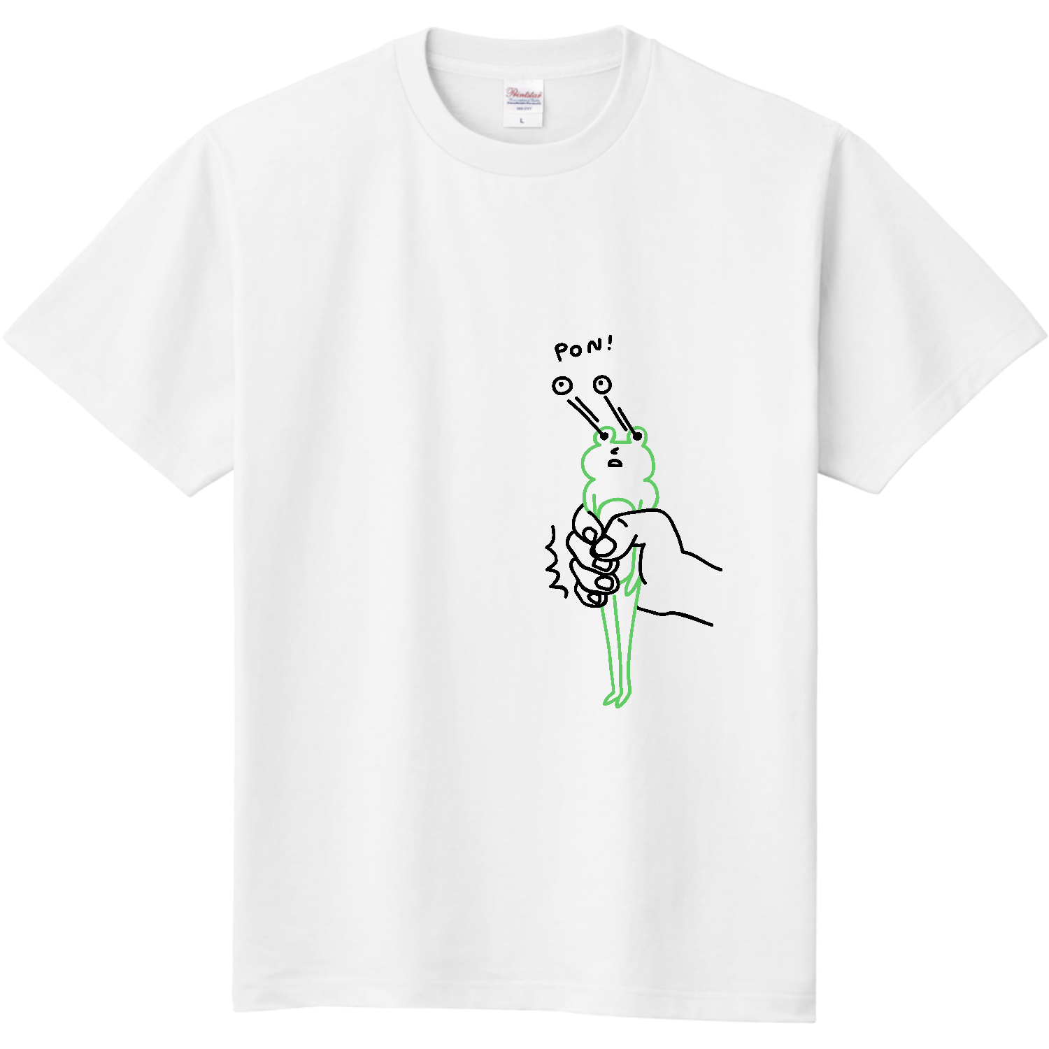 目が飛び出すカエル 定番Ｔシャツ
