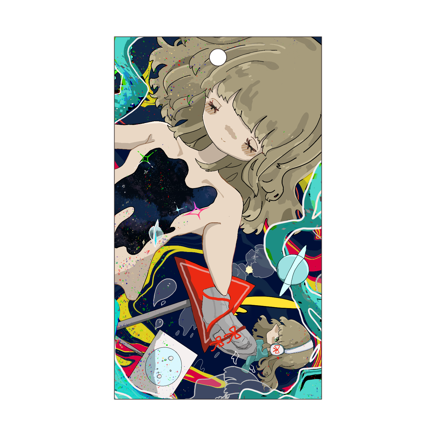 TELLME 短冊型アクリルキーホルダー (W40mm H70mm)