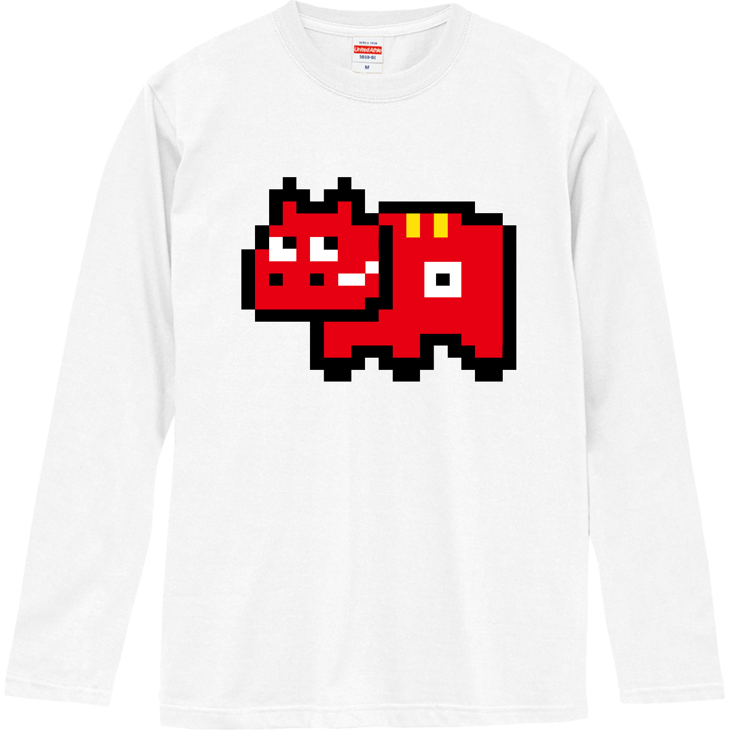 赤ベコ（ドット絵） Tシャツ｜オノマトピア - オリラボマーケット