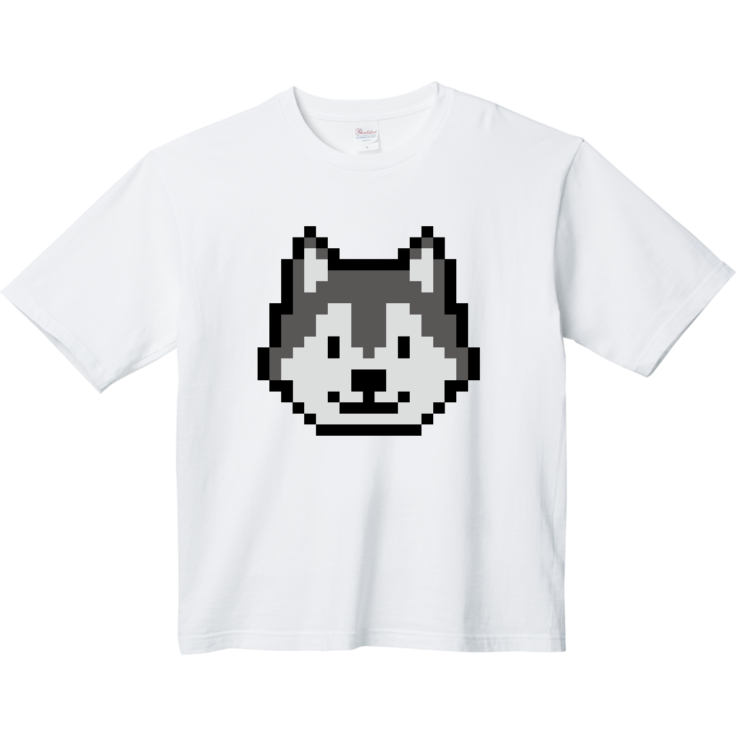 シベリアンハスキー（ドット絵） Tシャツ｜オノマトピア - オリラボ