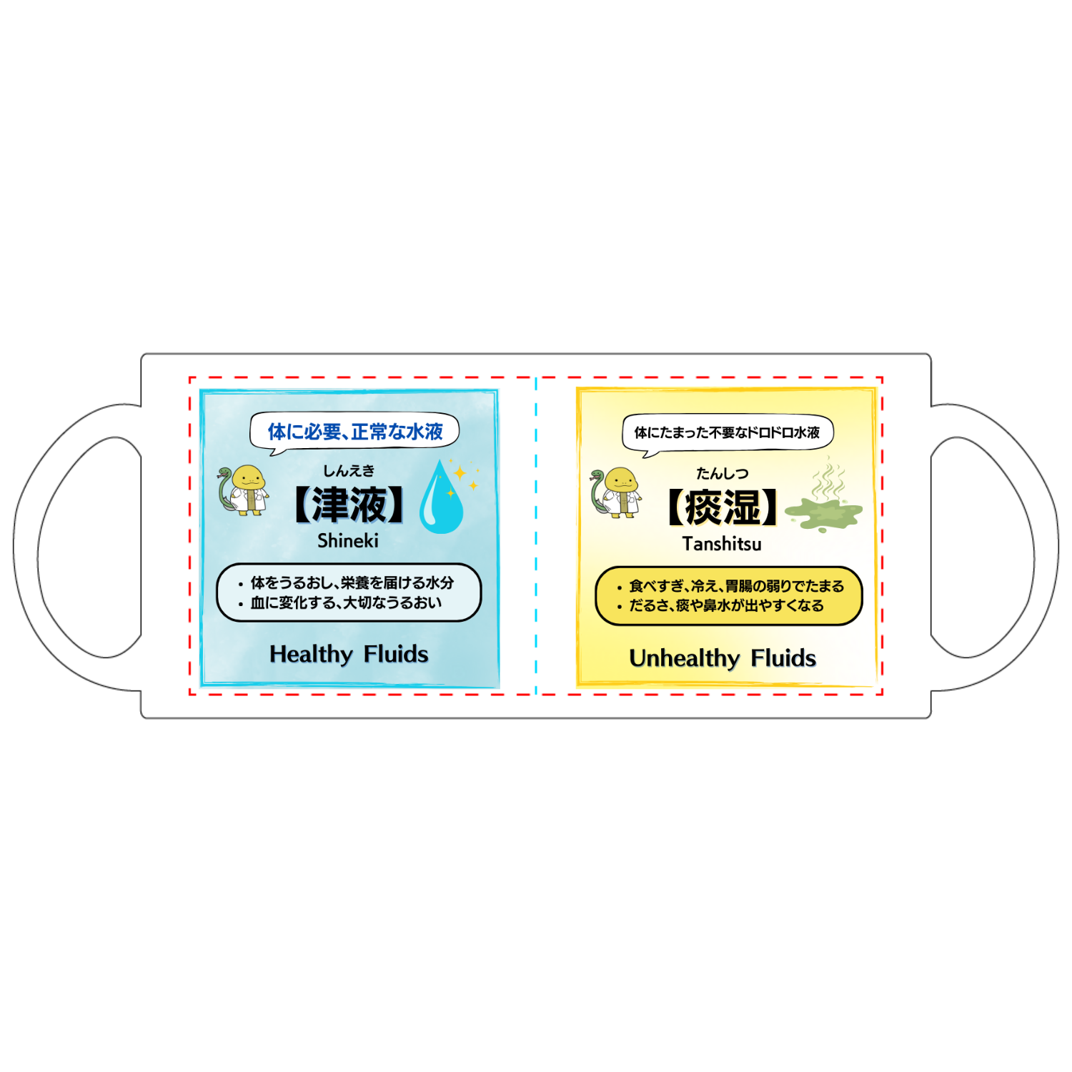 【津液・痰湿】マグカップ定番マグカップ1