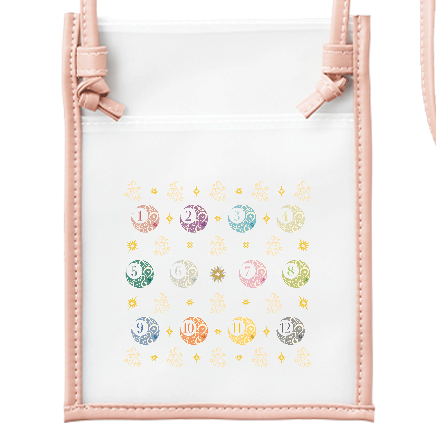 Birth color moon all　Reクラシカル総柄風　ミニサコッシュ EVAサコッシュ