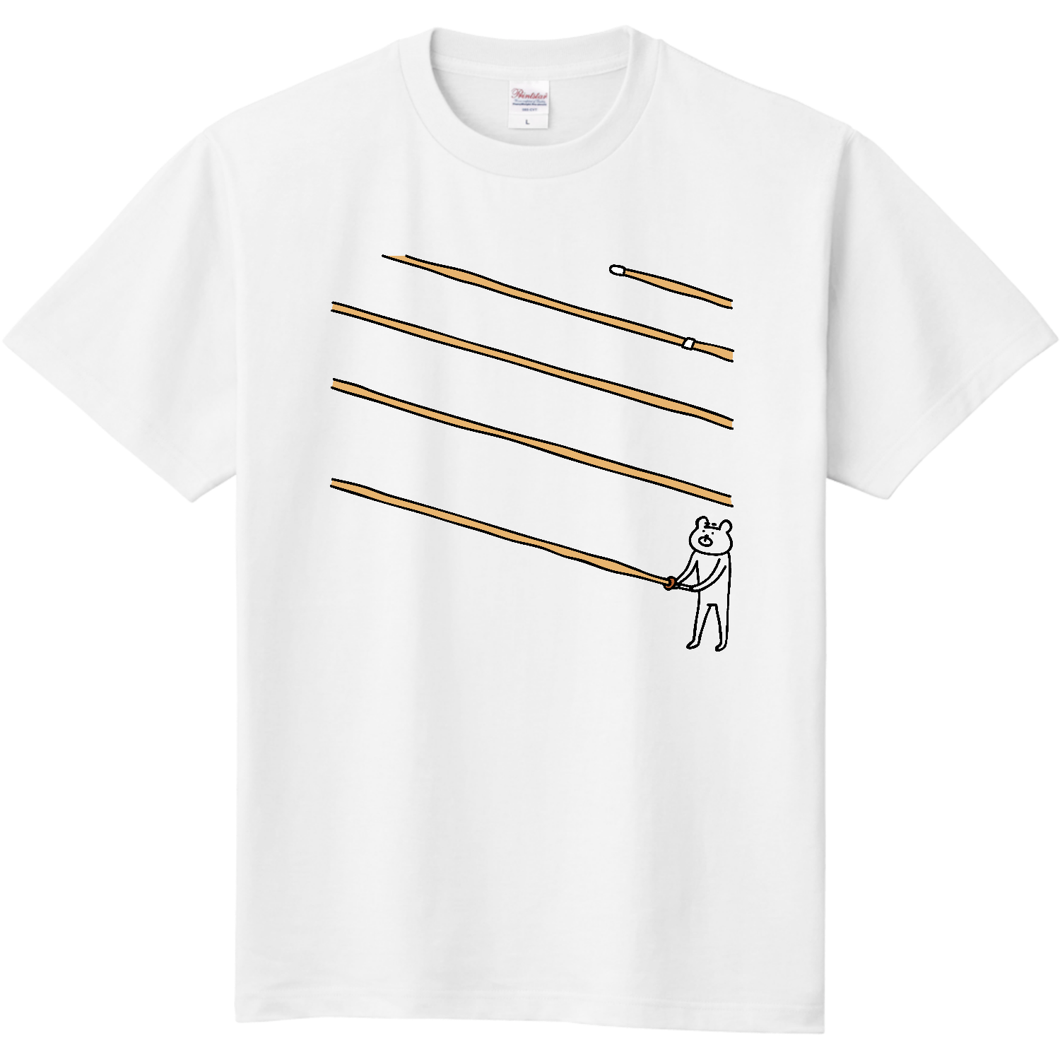 剣道　長くてループする竹刀 定番Ｔシャツ