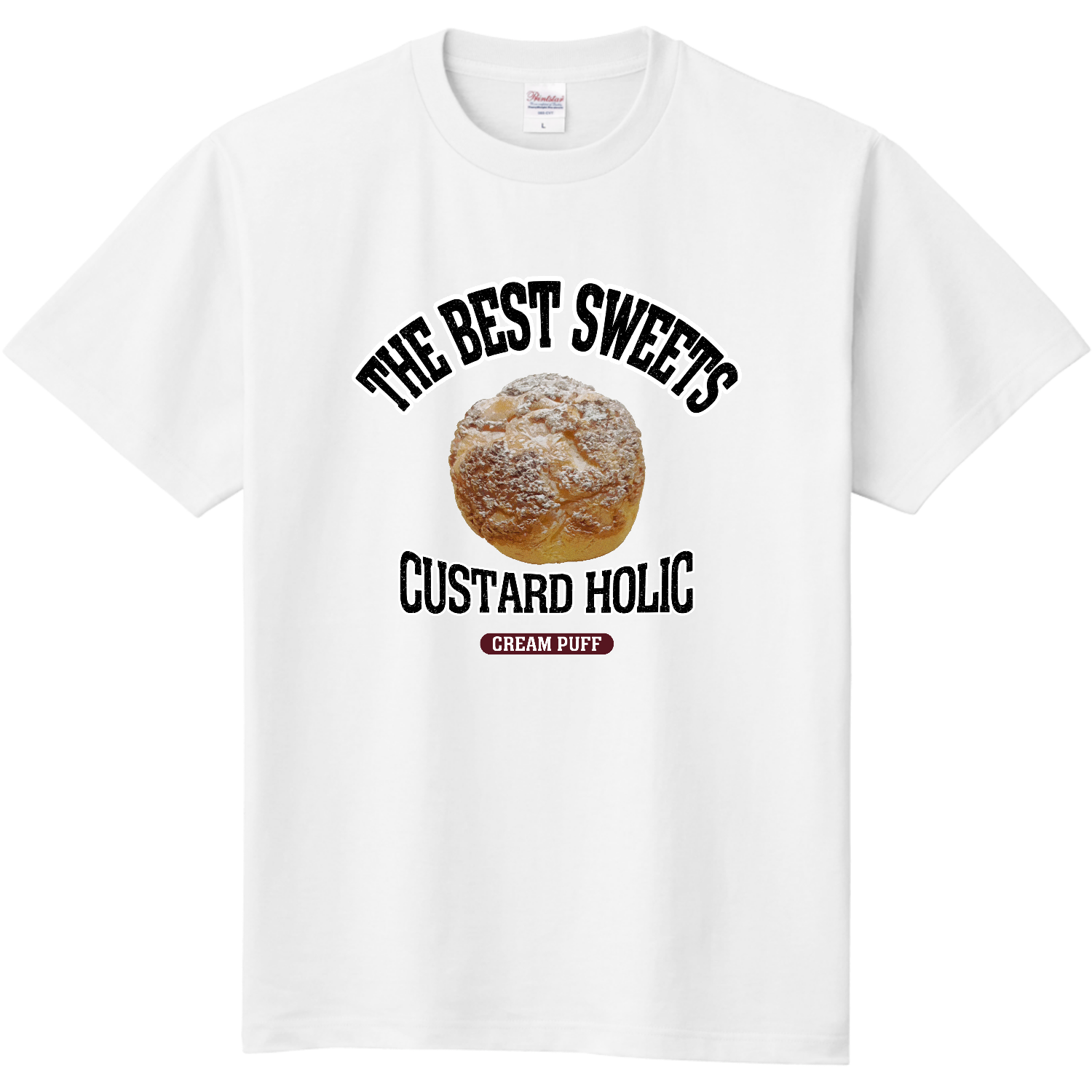 シュークリーム（クッキーシュー）（ビンテージ風） 定番Ｔシャツ