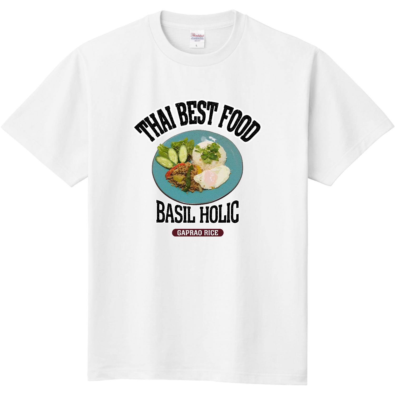 ガパオライス（ビンテージ風） 定番Ｔシャツ