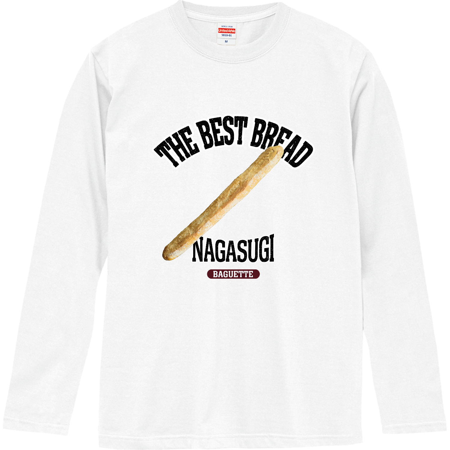 バゲット（ビンテージ風） ロングスリーブTシャツ