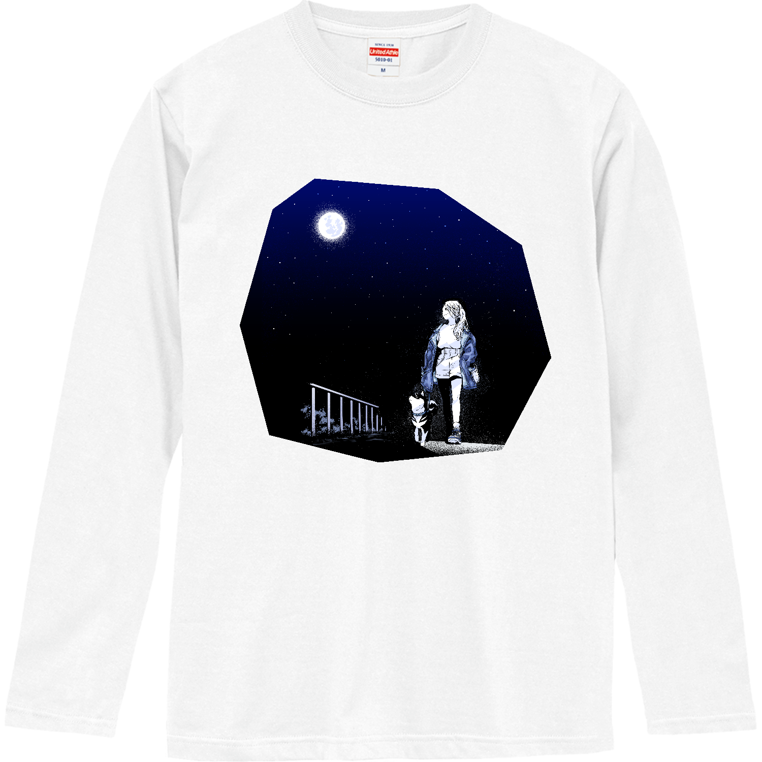 夜んぽ（長袖Tシャツ） ロングスリーブTシャツ