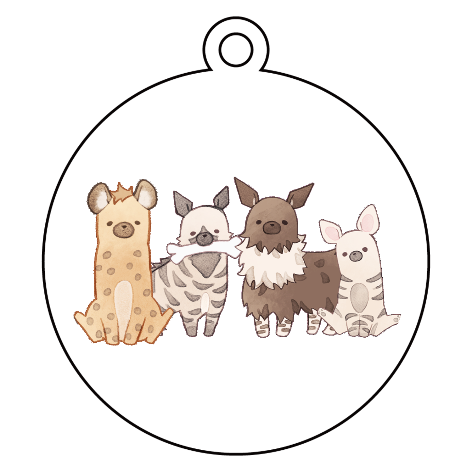 ハイエナーズ アクリルキーホルダー　丸型 (6cm)