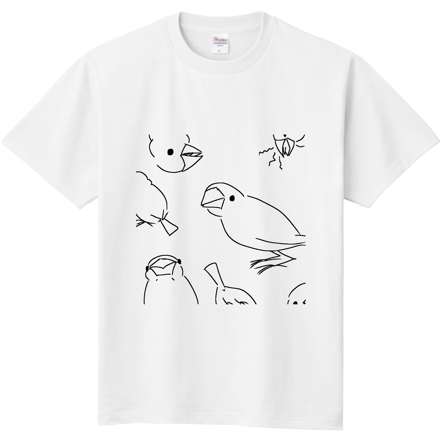 いろんなゆる文鳥ず 定番Ｔシャツ