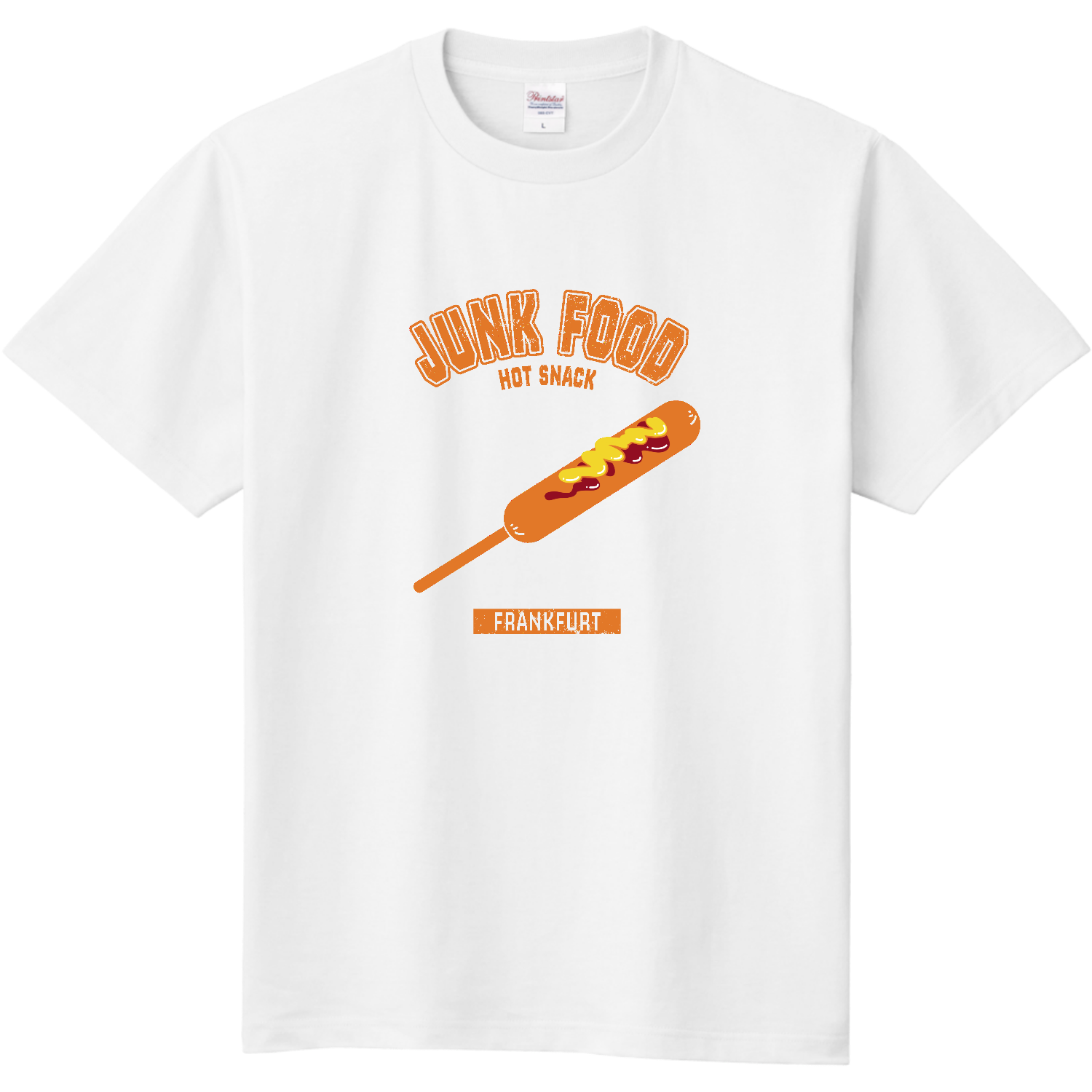 フランクフルト(カレッジ風イラスト) 定番Ｔシャツ