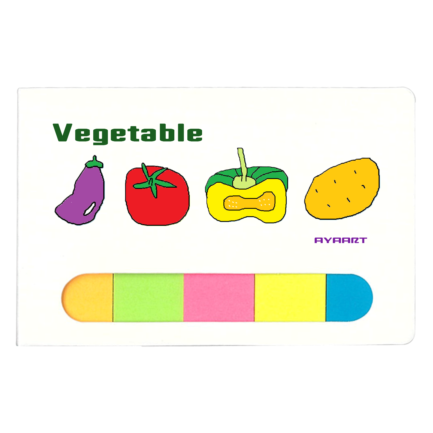 お野菜付箋 ポケット付箋セット(S)