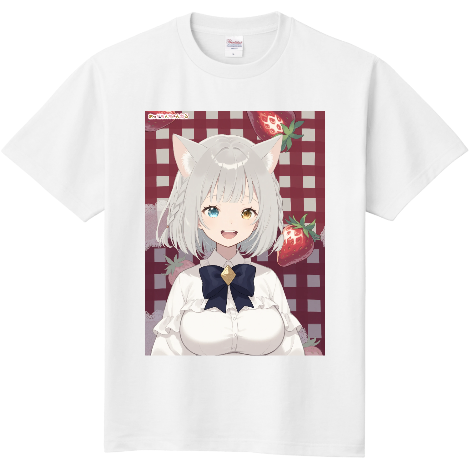 もしももんちゃんが銀髪にゃん娘だったら… 定番Ｔシャツ