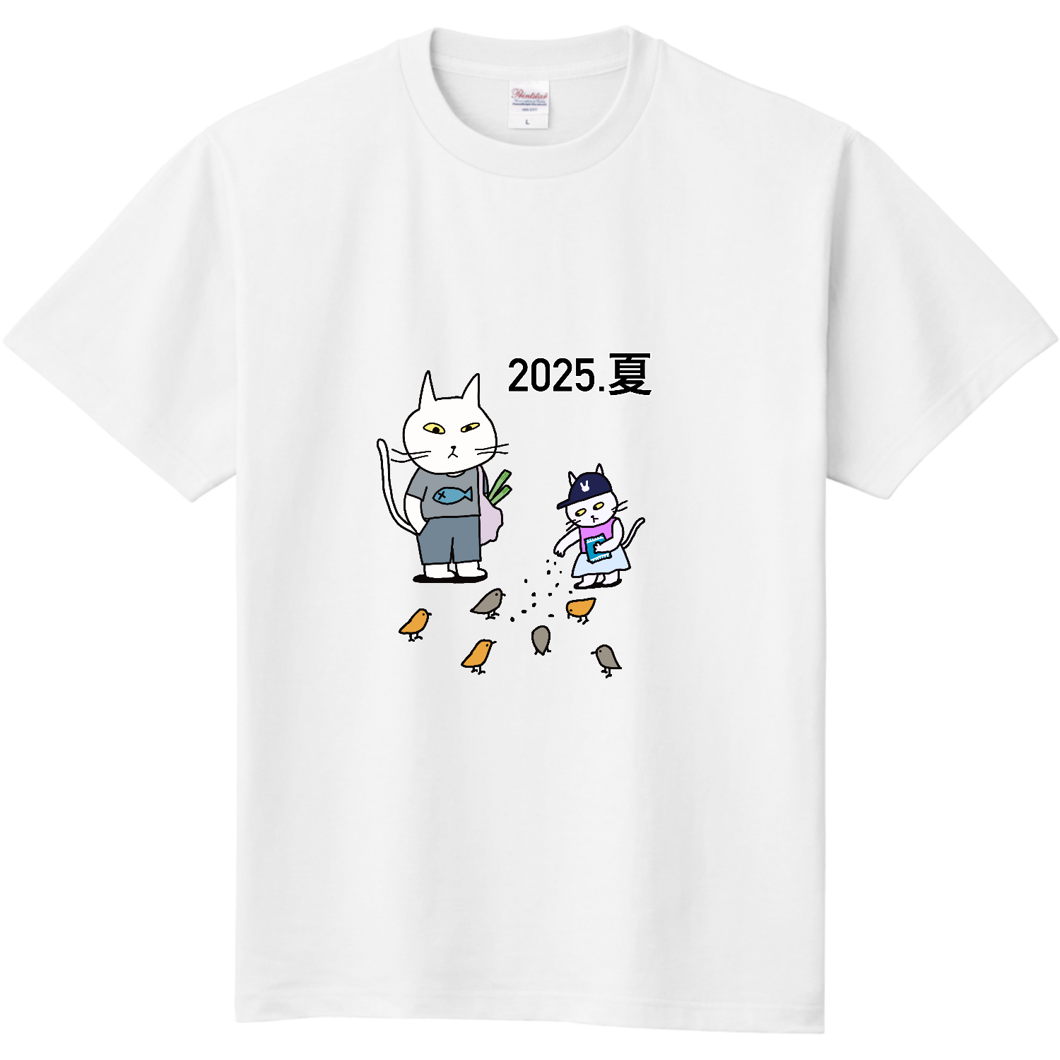 ねこ　2025夏 キッズＴシャツ