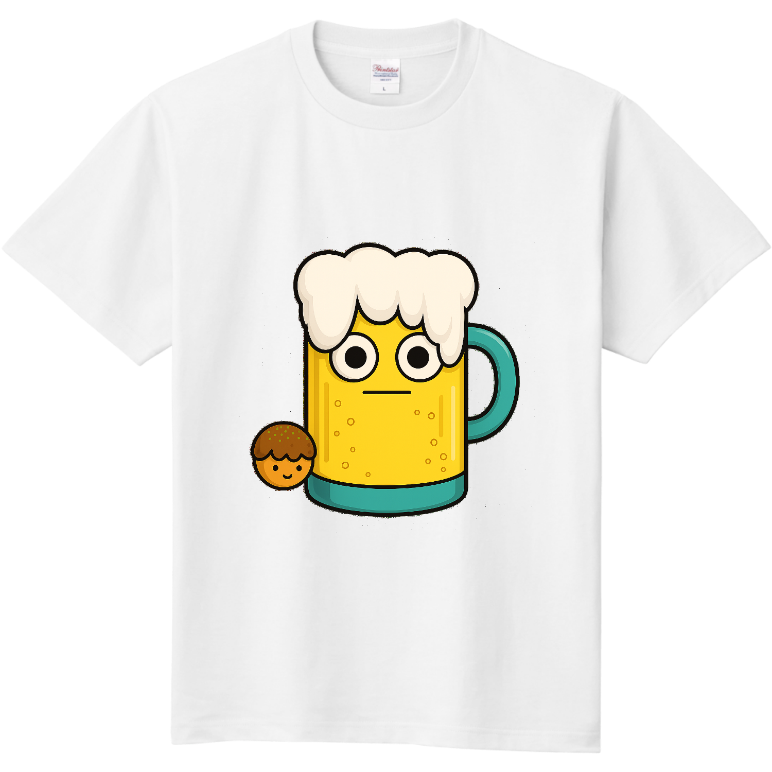 ビールにはたこ焼き 定番Ｔシャツ