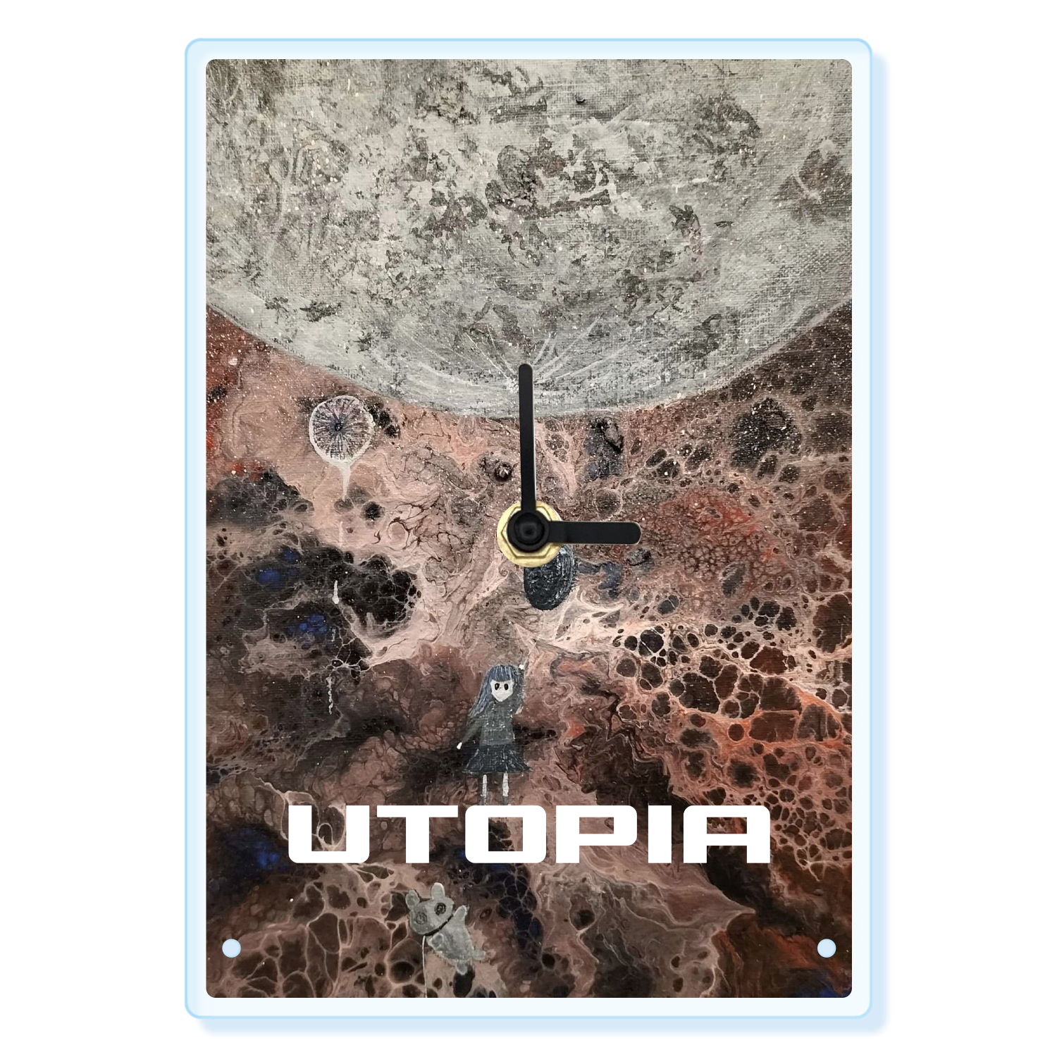 幻肢痛(UTOPIA) アクリル置き時計