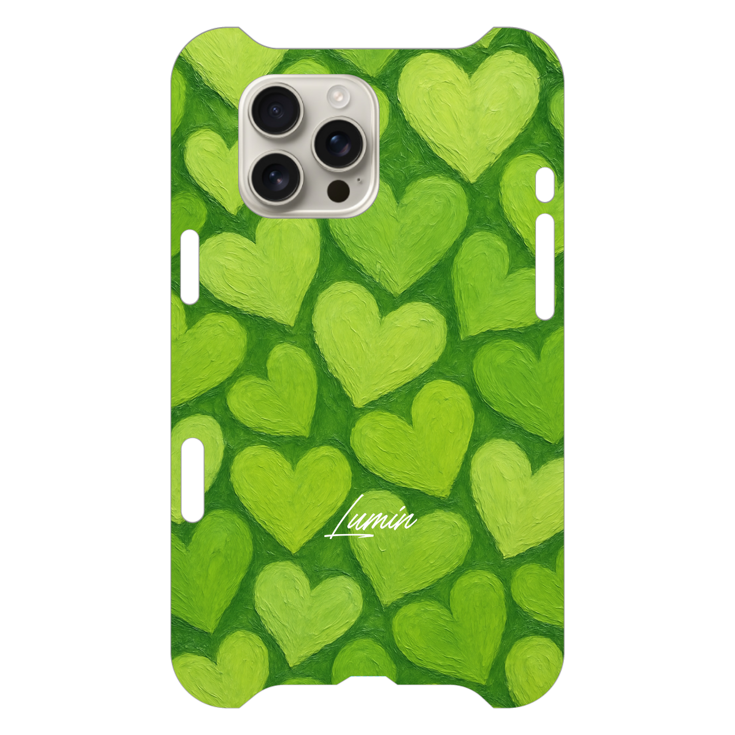 【数量限定】Lumin - Green Heart iPhone16 Pro Max