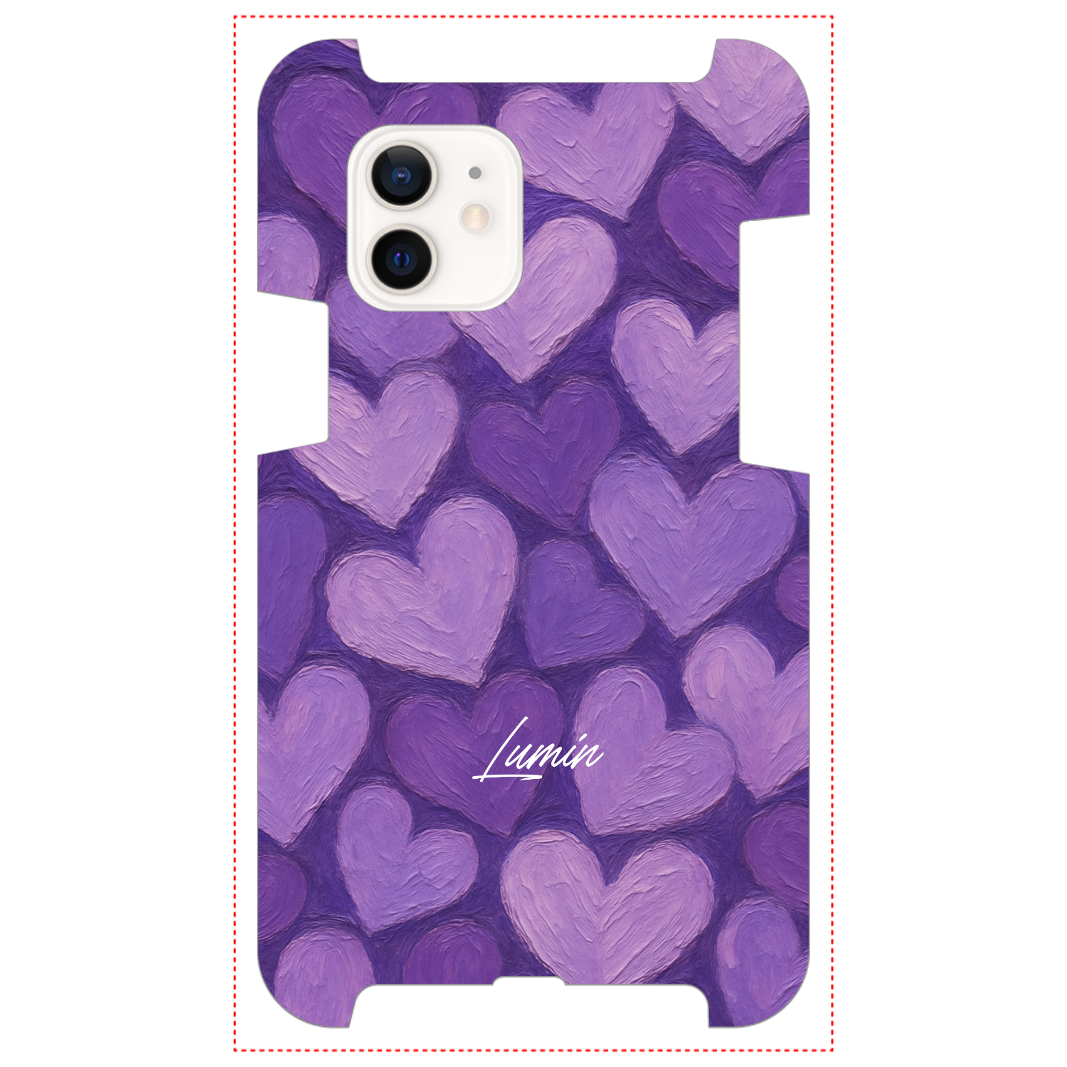 【数量限定】Lumin - Purple Heart iPhone12 / 12 Pro