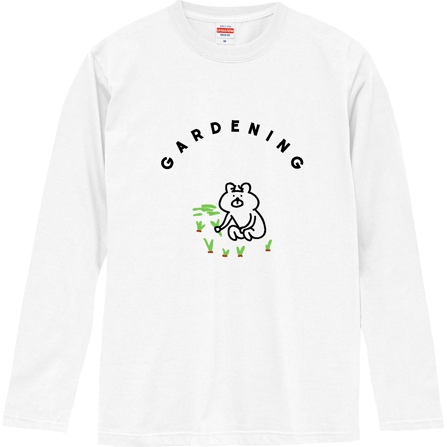 ガーデニング中 ロングスリーブTシャツ