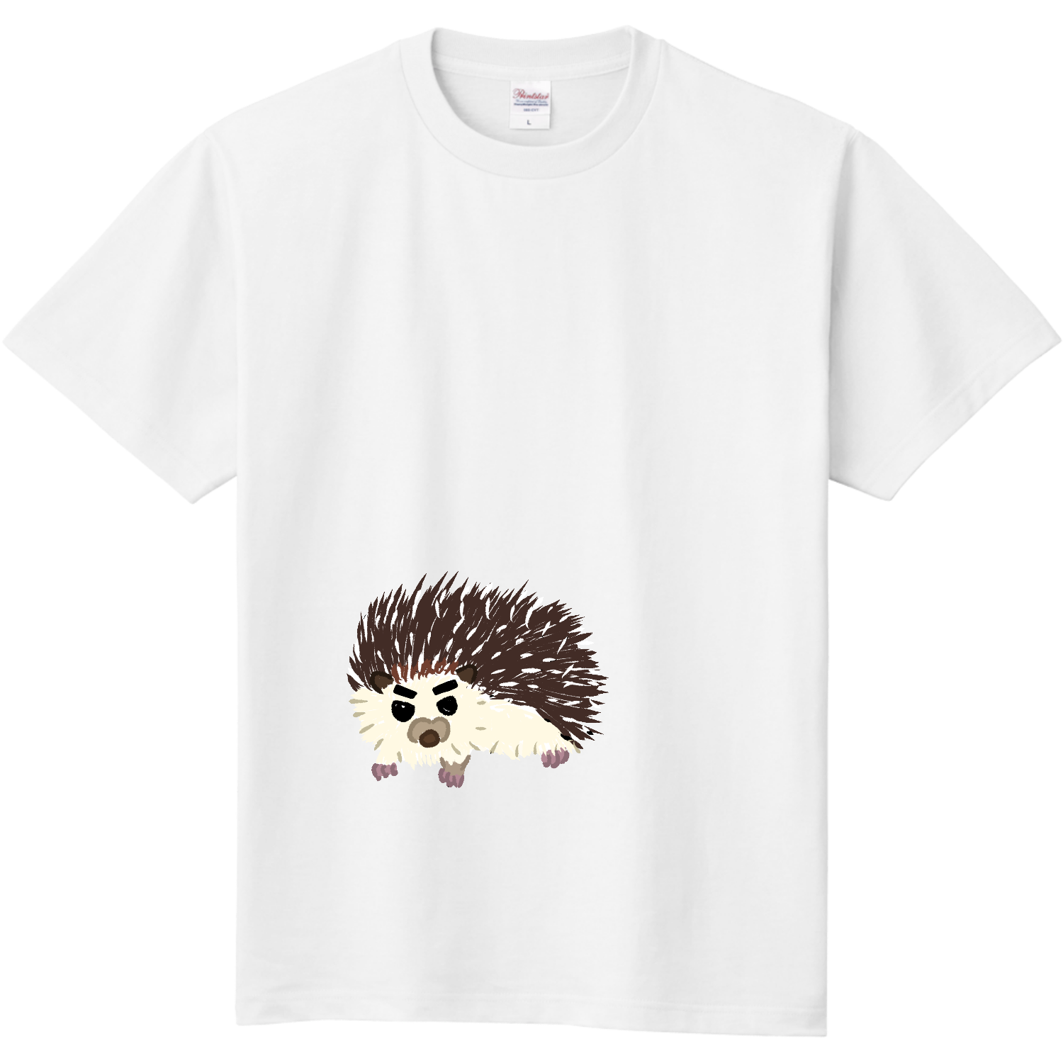 キリッとハリネズミ定番Tシャツの商品購入ページ｜クリエイターの