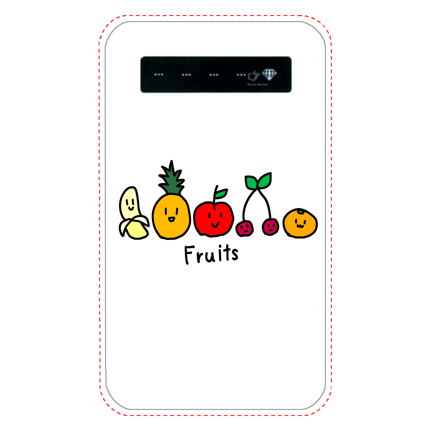 フルーツのバッテリー インジケータ有バッテリー4000mAh