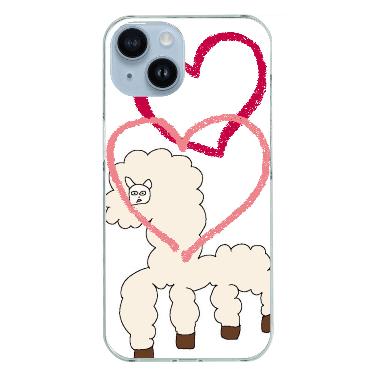 ラブパカ iPhone14 (透明)