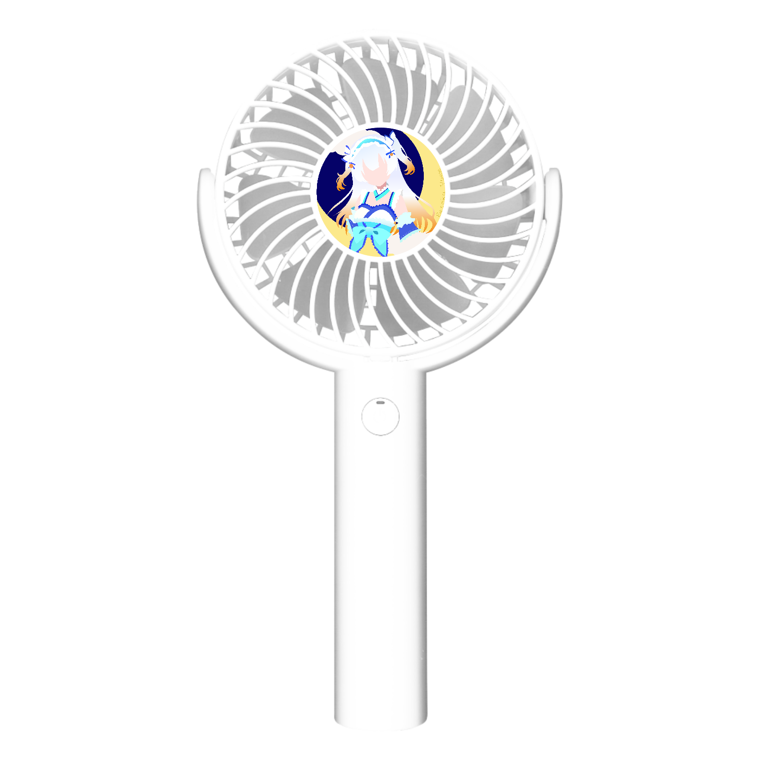 シルエットロゴのハンディファン パワフルハンディファン