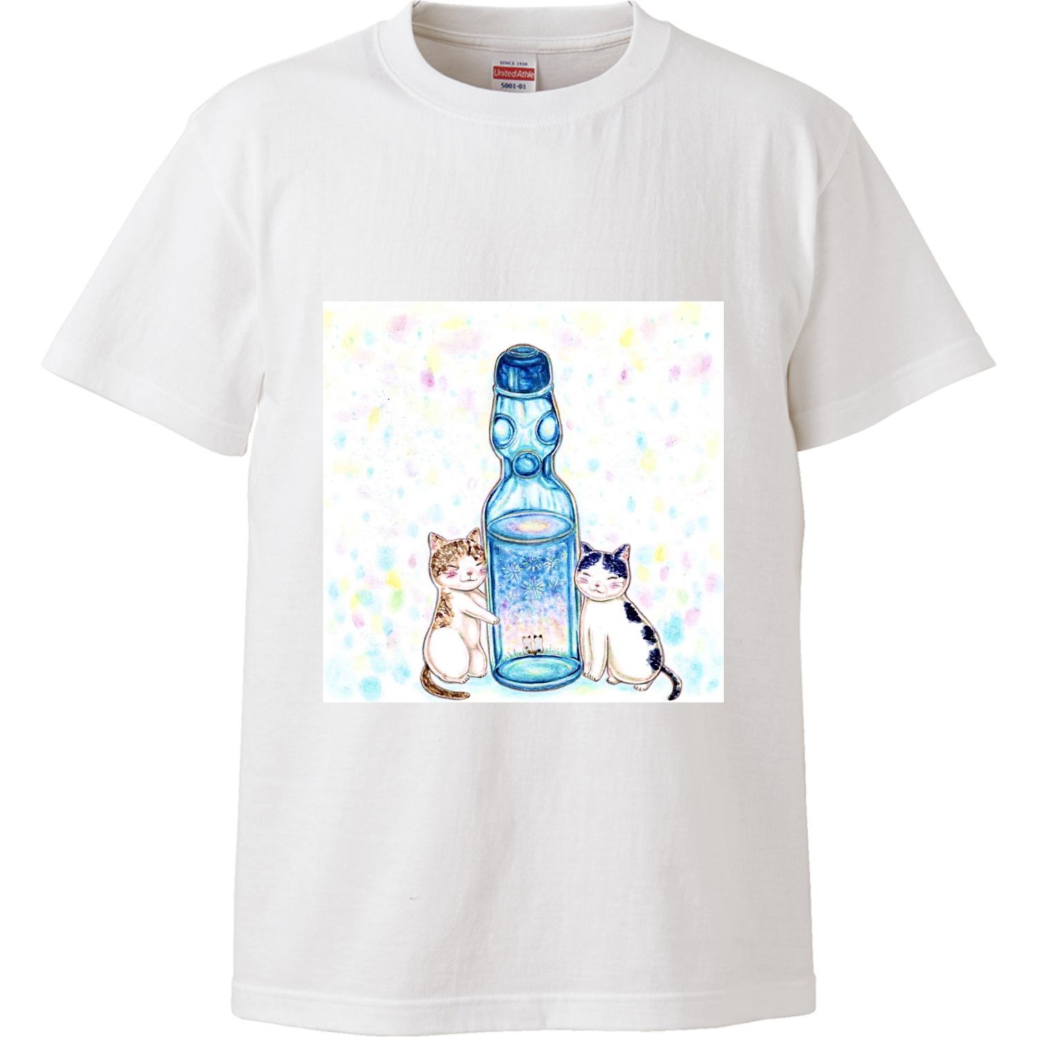 ラムネにゃんこ ハイクオリティーTシャツ