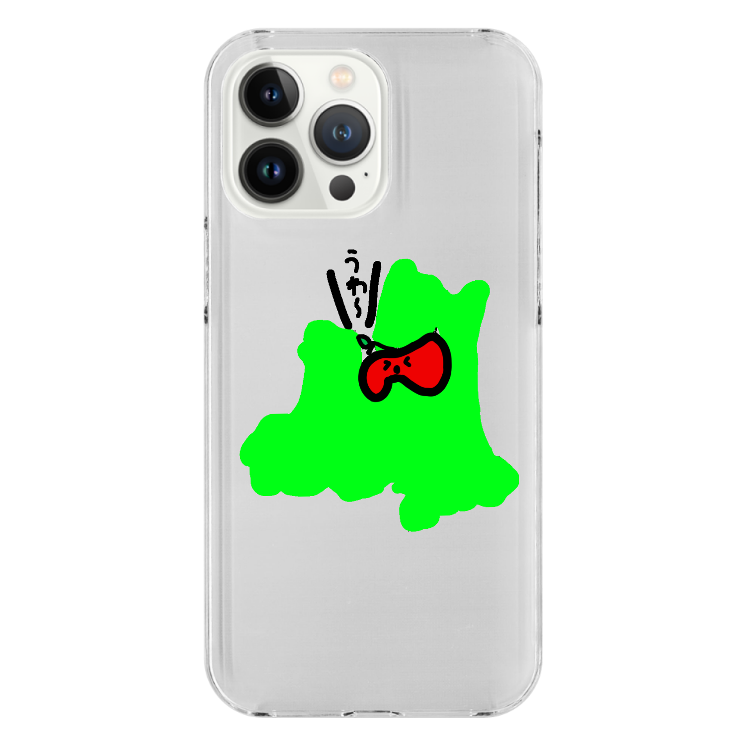 青森県にはさまったりんご iPhone14 Pro Max (透明)