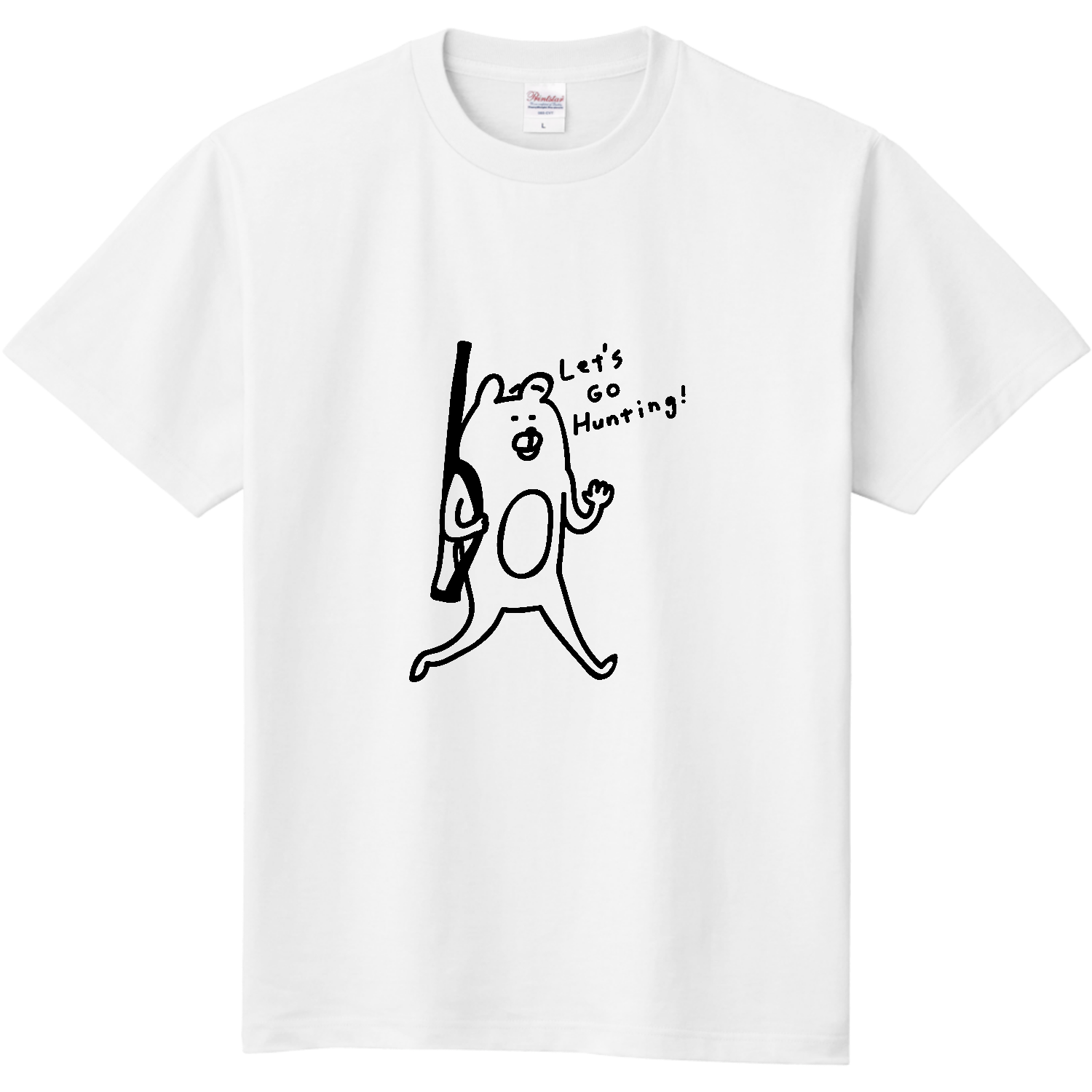 狩りに行くクマ Tシャツ｜オワリ - オリラボマーケット