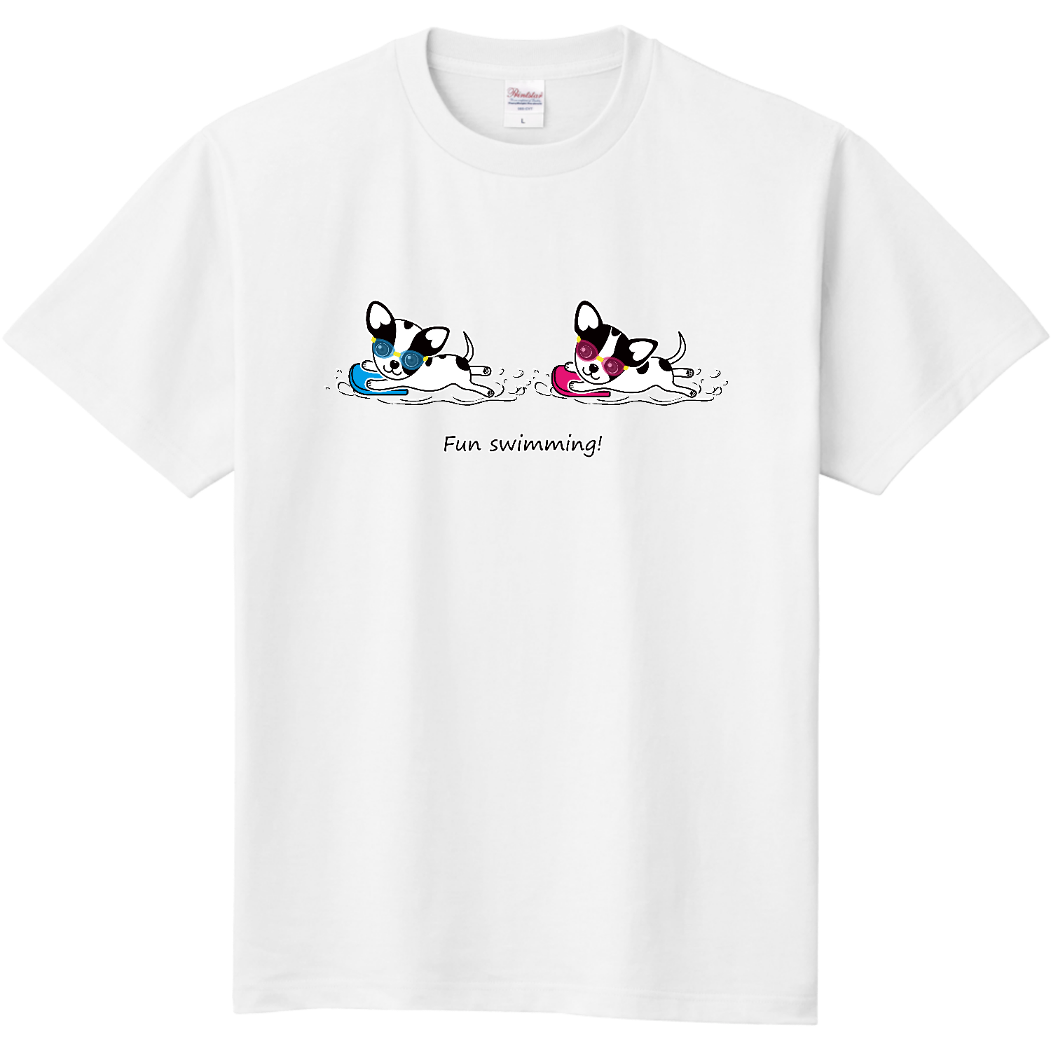 牛柄チワワ（Fun swimming!）定番Ｔシャツ 定番Ｔシャツ