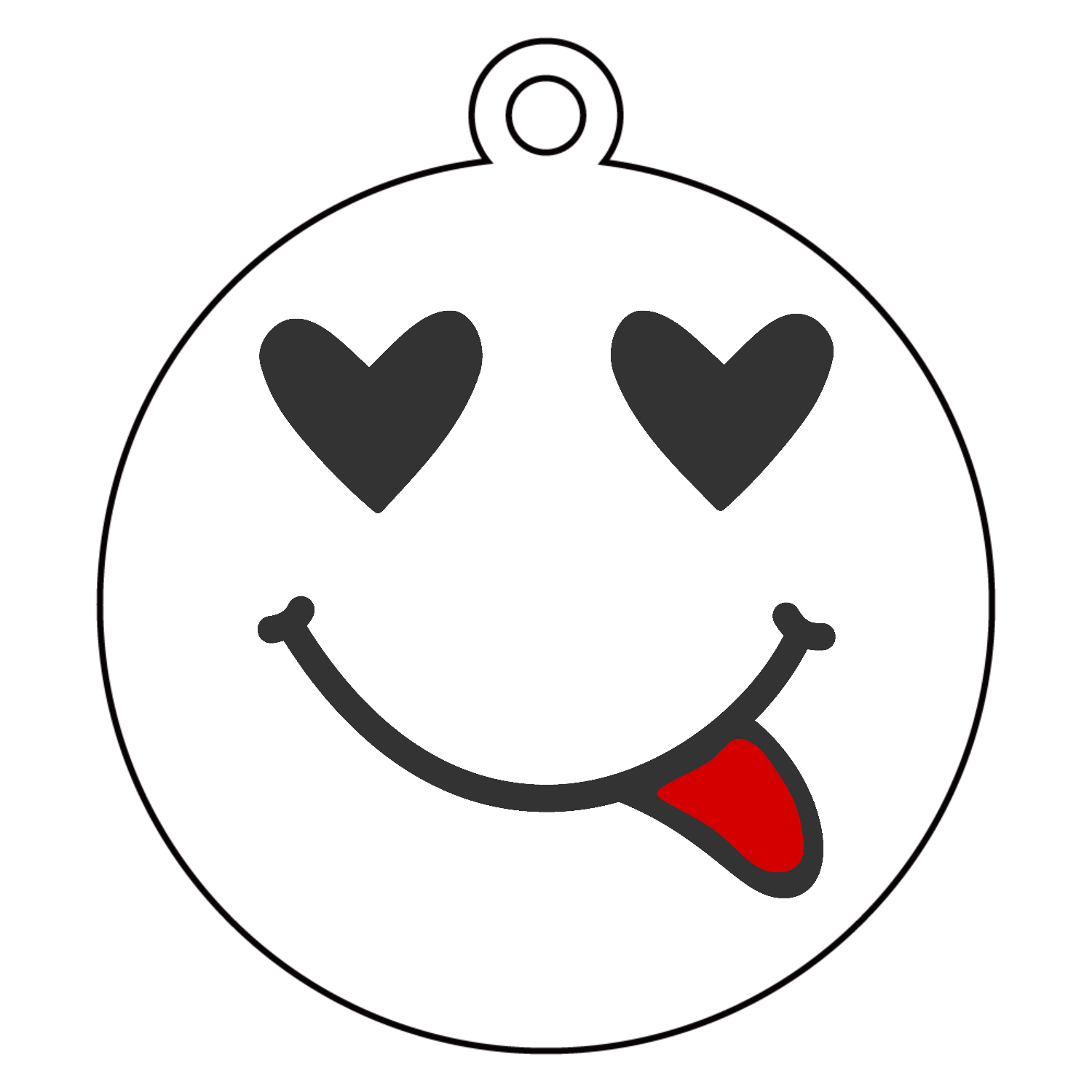 ハートちゃん】アクリルキーホルダー 丸型 (6cm)の商品購入ページ