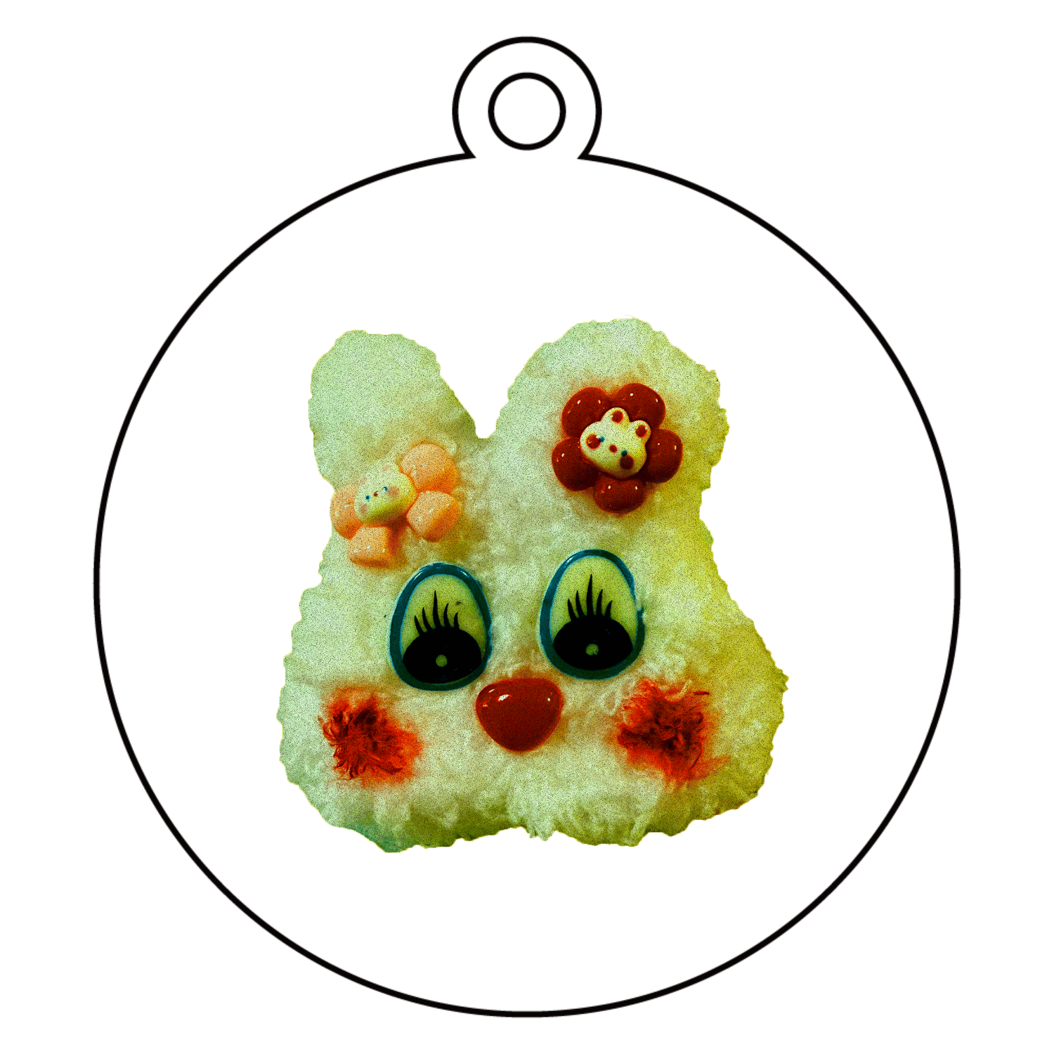 オリジナルぬいぐるみプリントグッズ アクリルキーホルダー　丸型 (6cm)