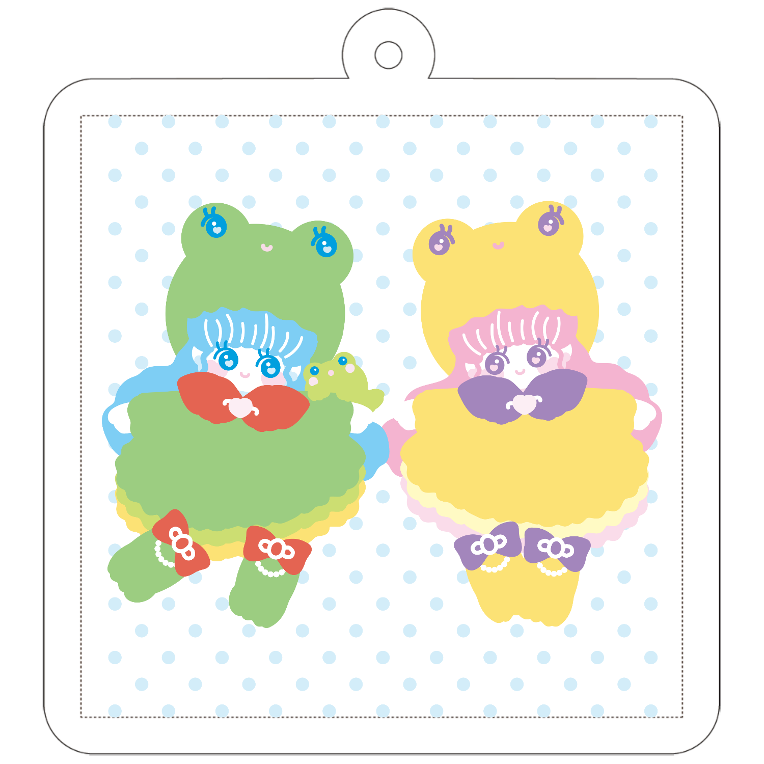 froggirls 50×50mm アクリルキーホルダー(正方形)